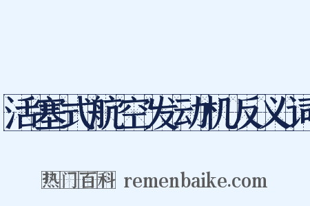 活塞式航空发动机反义词是什么意思的图片